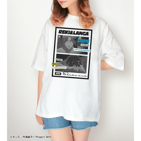 『SK∞ エスケーエイト』喜屋武 暦&馳河 ランガ 台詞BIGシルエットTシャツユニセックス【202509再販】